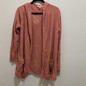 Barefoot Dreams Coral Hooded Cardigan